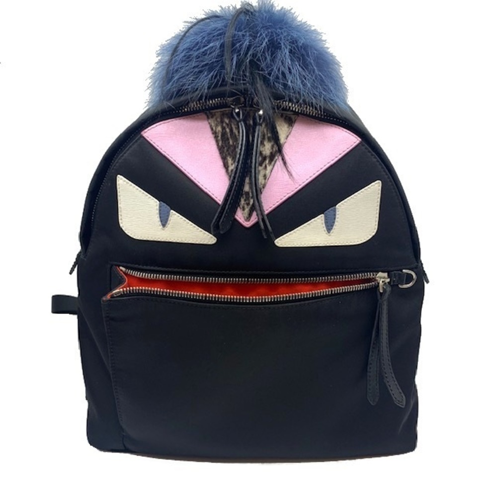 Fendi Backpack Monster Nylon Black - image 2